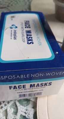 Ply White Earloop Face Mask