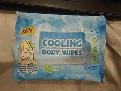 KKV Cooling Body Wipes (20 Sheets)