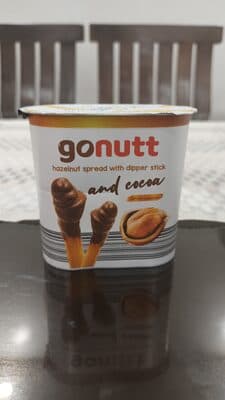 Gonutt Hazelnut Spread with Dipper Stick and Cocoa