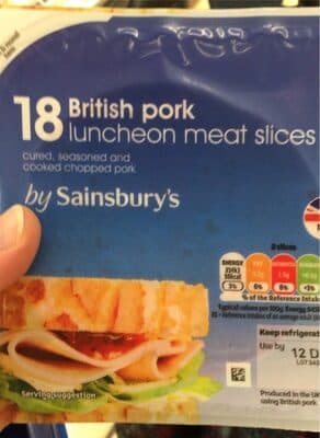 By Sainsbury's Pork Luncheon Meat