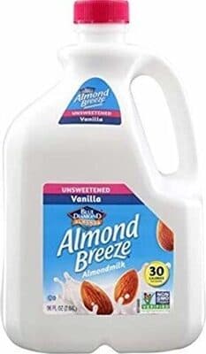 Blue Diamond Almond Breeze Almondmilk Unsweetened Vanilla Chilled