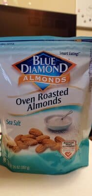 Blue Diamond Oven Roasted Almonds, Sea Salt