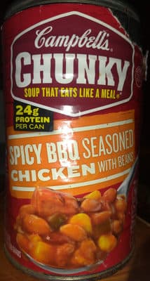 Campbell's Chunky Spicy BBQ Seasoned Chicken with Beans