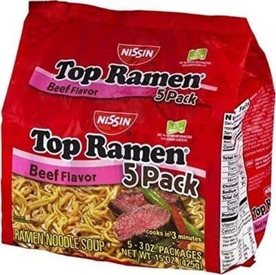 Nissin Top Ramen Beef Flavor