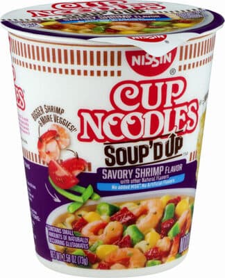Nissin Cup Noodles Savory Shrimp Soup'dip Ramen Noodle Soup