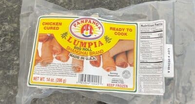 Chicken Lumpia Eggroll Shanghai Brand