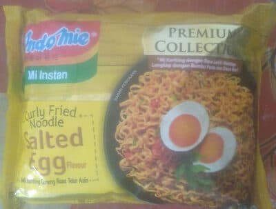 Indofood Indomie Mi Instant Curly Fried Noodle Salted Egg Flavour