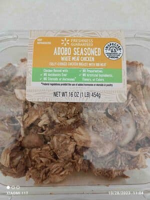 Walmart Adobo Seasoned White Meat Chicken