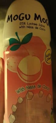 Lychee Juice with Nata de Coco