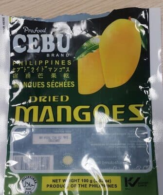 Profood Cebu Dried Mangoes