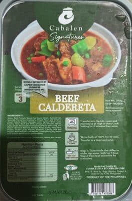 Cabalen Signatures Beef Caldereta