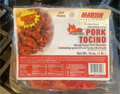 Pork Tocino Chili Hot