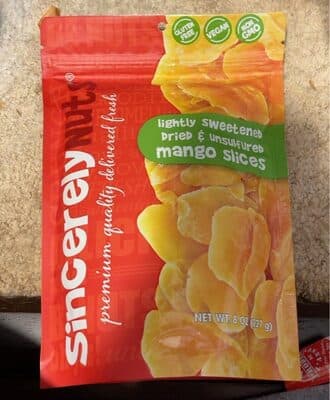 Sincerely Nuts Dried Mango Slices