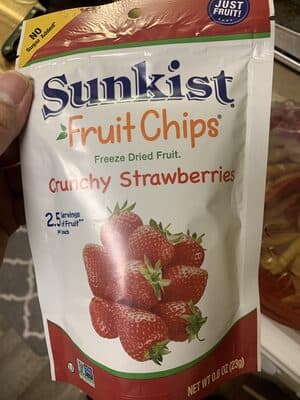 Sunkist Growers Freeze Dried Fruit Crunchy Strawberries
