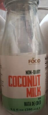 Food with Purpose Non-dairy Coconut Milk with Nata de Coco