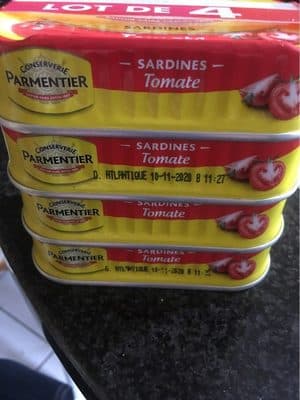 Conserverie Parmentier Sardines Tomate Parmentier