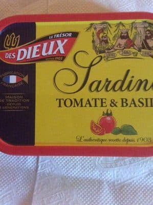 Le Trésor Des Dieux Sardine Tomate Et Basilic