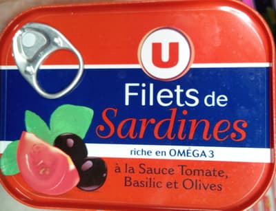 Filets de Sardines Tomate ,basilic Et Olives