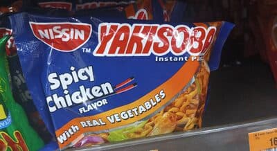 Nissin Yakisoba Spicy Chicken Flavor with Real Vegetables