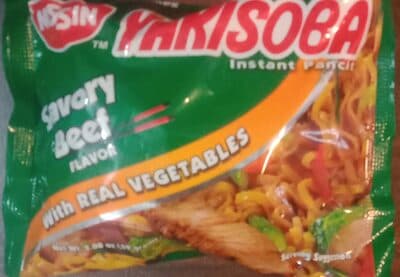 Nissin Yakisoba Instant Pancit Savory Beef Flavor with Real Vegetables