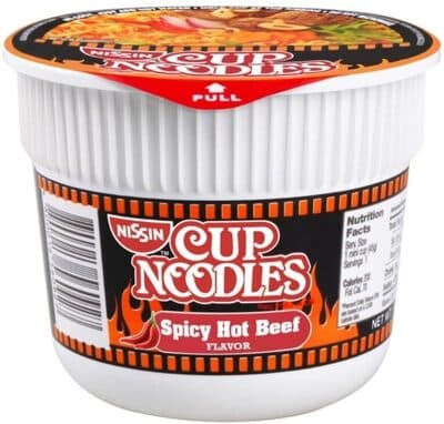 Nissin Cup Noodles Cup Noodles Spicy Hot Beef