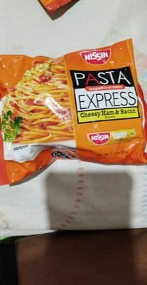 Nissin Pasta Cheesy Ham & Bacon 60g