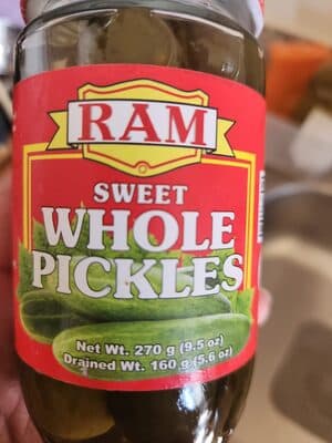 RAM Sweet Whole Pickles
