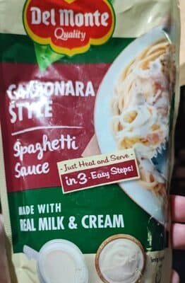 Del Monte Carbonara Style Spaghetti Sauce