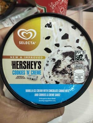 Selecta Hershey's Cookies and Cream Ice Cream