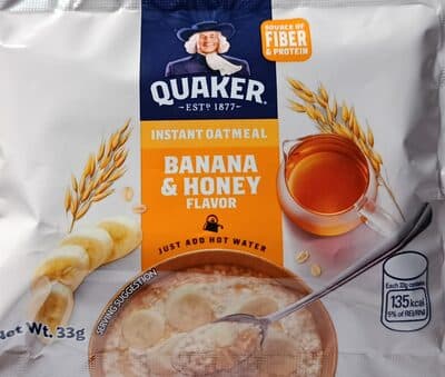 Quaker Banana & Honey Flavor Instant Oatmeal