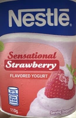 Nestle Sensational Strawberry Flavored Yogurt