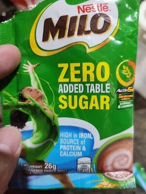 Milo Nourishing Energy Zero Added Table Sugar