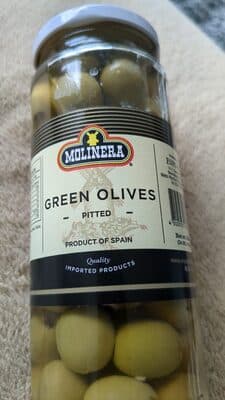 Molinera Green Olives Pitted