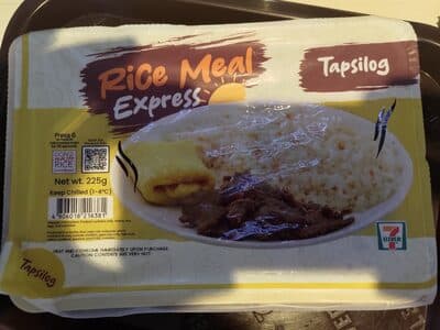 7-eleven Tapsilog Rice Meal Express