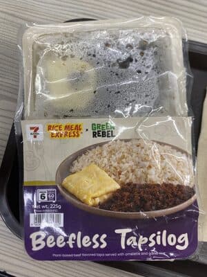 7-eleven Rice Meal Express Beefless Tapsilog
