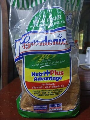 Gardenia High Fiber Whole Wheat Bread