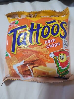 W.L. Foods Tattoos Corn Chips Cheese