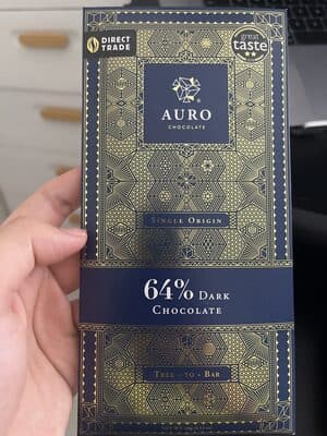 Auro Chocolate Single Origin 64% Dark Chocolate