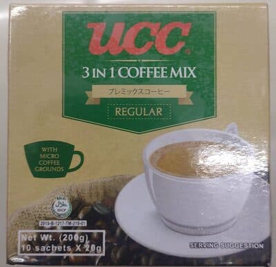 UCC 3in1 Coffee Regular 20g x 10s