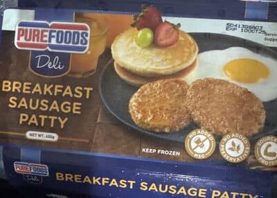Purefoods Breakfast Sausage Patty