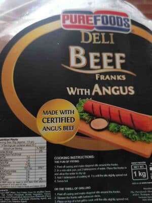 Purefoods Deli Beef Franks with Angus