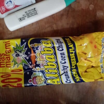 Alibaba Crunchy Corn Chips Nacho Cheese Flavor