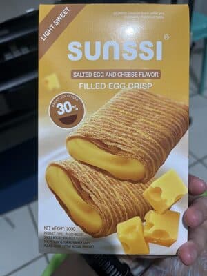 Sunssi Filled Egg Crisp Salted Egg and Cheese