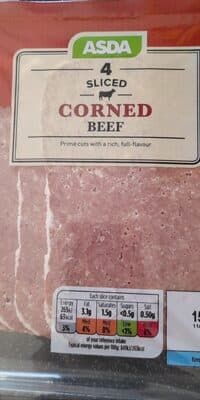 Asda 4 Slice Corned Beef