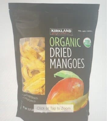 Kirkland Organic Dried Mangoes