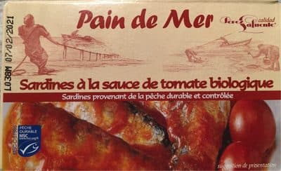 Pain de Mer Sardines A La Sauce de Tomate Biologique