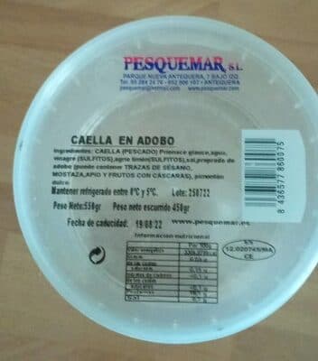 Pesquemar Caella En Adobo