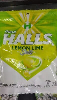 Halls Salt Lemon Lime 36s