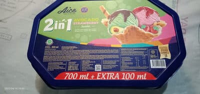 Aice 2in1 Avocado Strawberry Sundae