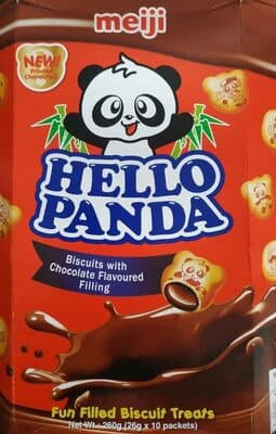 Meiji Hello Panda Fun Filled Biscuits Treats 10 Packets